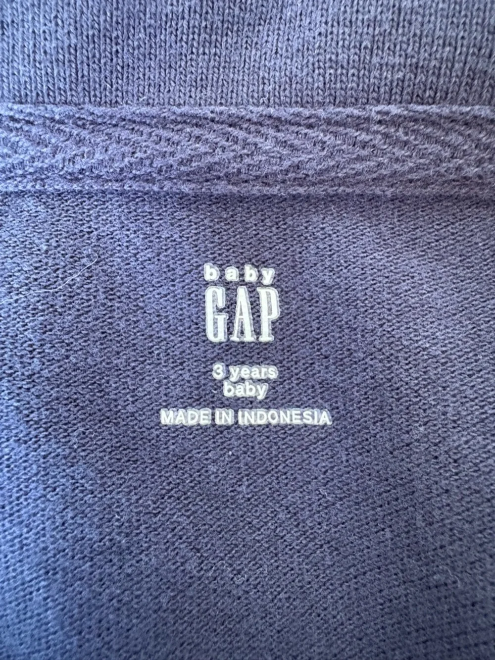 Baby Gap Navy Blue Cotton Polo Shirt Toddler Boy Sz 3 Bear Collar Preppy Pique